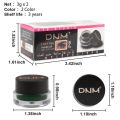 2pcs White + Black Gel Eyeliner Make Up Waterproof Cosmetics Set Eye Liner Makeup Eye Maquiagem With 2 Brushes Loser Lione. 