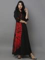 Black cotton Tie Dye Dress.