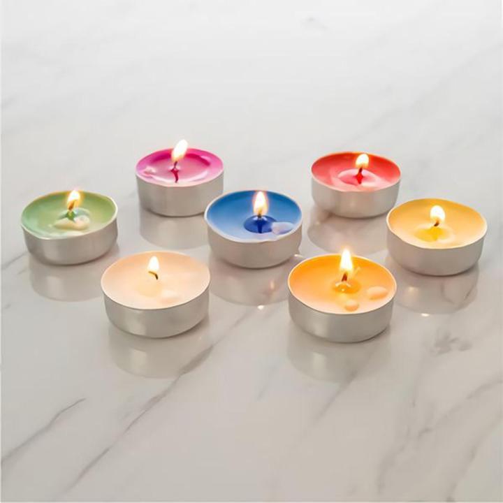 Lightgreen Chinese Classic Round Shape Decoration Floating Candle 10pcs - Candle - Candle