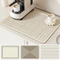 Rubber Drying Pad Non-slip Kitchen Super Absorbent Mat Guard Countertop Protector Kitchen Accessories Coffee Machine Pads. 