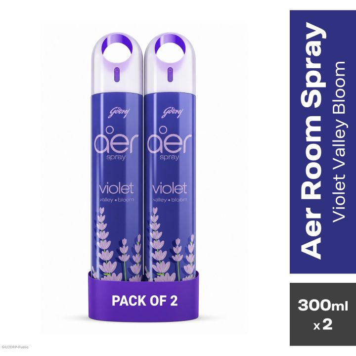 Aer Room Air Freshener Spray Violet Valley Bloom 300ml - Pack Of 2