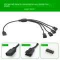 1pcs Motherboard 12v 4pin Rgb / 5v 3pin Argb To Sm Jst Female Male Conversion Adapter Cable 30cm For Pc Computer. 