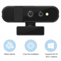 HD 1080P 30FPS Monitor Camera with Dual Microphones Autofocus Web Camera for Windows Hello for Gaming Live Streaming Conferences. 