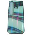 Tecno Spark 7 Pro Case Glass Hard Gradient Painted Shockproof Phone Back Cover. 