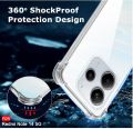Transparent Crystal Clear Back Cover Case for Mi Redmi Note 14 5G | Shockproof Soft TPU Case | Cushioned Edges for Ultimate Protection Back Cover for Redmi Note 14 5G (TPU, Transparent).