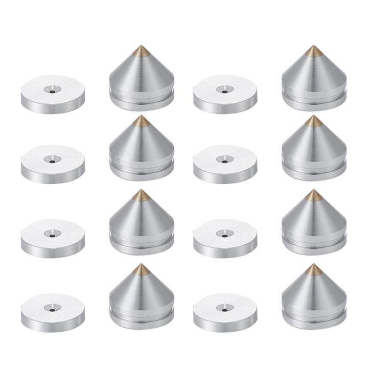 Plawee 4 Set HiFi Audio Piede Spikes Cono Pavimento del Piede Chiodo nel Lega di Alluminio Altoparlante CD Cabinet Amplificatore di Potenza Computer