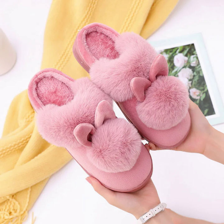 Women%20Winter%20Home%20Slippers%20Non-Slip%20Soft%20Warm%20House%20Shoes%20Ladies%20Indoor%20Bedroom%20Slipper%20Couples%20Cartoon%20Cute%20Rabbit%20Floor%20Slides%20-%20Image%205