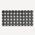 1 to 50 Number Stickers Consecutive Number Stickers 1 Inch Self-Adhesive Decal for Indoor and Outdoor Waterproof Labels Number Inventory Stickers for Inventory Storage Classification. 
