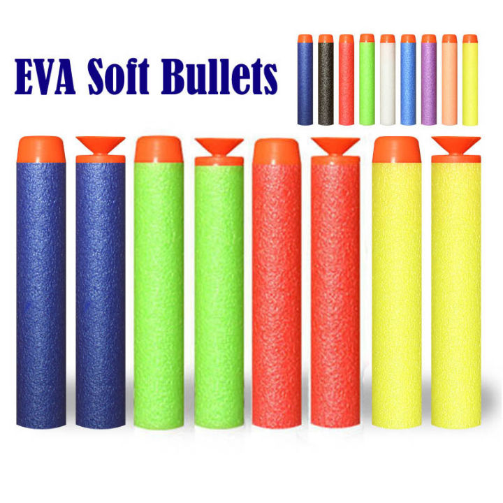 50/100Pcs 7.2cm EVA Soft for Hollow Hole Head Refill Darts Outdoor Toy Boy Gun Bullet for Series Blasters Children Gifts