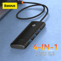 BASEUS USB Hub 4 in 1 HUB Multi USB 2.0 Adapter With USB C Port Splitter. 