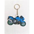 SUZUKI SF BIKE PVC Keychain Key ring Rubber Motorcycle Bike Car Collectible Gift New - Blue - Key Ring - Key Ring. 