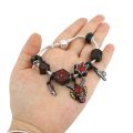 Hellfire Club Eddie Munson Bracelet for Women Beads Demodog Black Color DIY Charms Jewelry Friends Gift. 