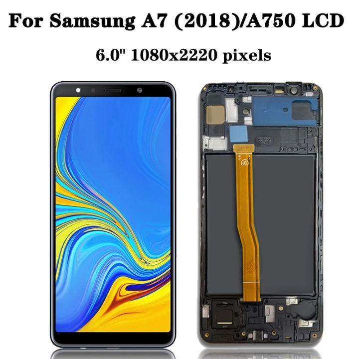 LCD%20With%20Frame%20For%20Samsung%20Galaxy%20A7%202018%20A750%20A750F%20A750G%20Display%20Touch%20Screen%20Digitizer%20Assembly%20Replacement%20Parts%20-%20Image%206