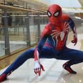 Game PS4 Spiderman Costume Superhero Zentai Suit Jumpsuit 3D Printed Spider Man Bodysuit Halloween Carnival Party Costumes. 