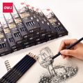 Deli 3Pcs Artist Sketching Graphite Pencils 3H 2H H HB B 2B 3B 4B 5B 6B 7B 8B 9B 10B 12B 14B Pencil Wooden Pencils. 