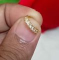 Elegant Gold & Silver Plated Nose Pin with Sparkling CZ Stones – Minimalist Nose Ring for Everyday Glam". 