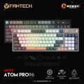 FANTECH MK914 ATOM PRO96 STELLAR EDITION RGB Mechanical Gaming Keyboard Mercury Black & Saturn Grey Layout Red Switch & Blue Switch.