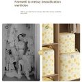 【Versatile】 Gift Non- Quilt Storage Bag Little Daisy Foldable Clothes Storage Bins with Handles Sorting Storage Box Home. 