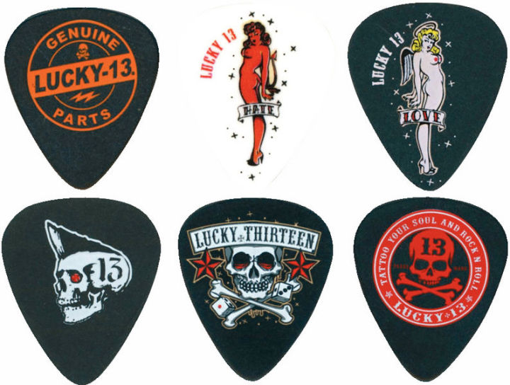 Dunlop%20variety%20LUCKY%2013%20Guitar%20Pick%20USA%20MADE%20-%201%20Pcs%20-%20Image%202