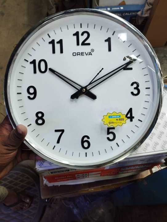OREVA%20Ajanta%20wall%20clock%20White%20-%20Image%202