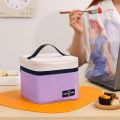 Insulated Reusable Lunch Bag For Office Work Picnic Adult Large Lunch Box for Women Men With Front Zipper Inner Mesh Pocket Re.
