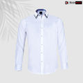 Richman Mens Cotton Full Sleeve White Regular Fit Party Shirt. 