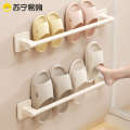 Bathroom slipper rack without punching, bathroom rack, shoe storage tool, toilet wall bracket, drainage dragon and phoenix. 