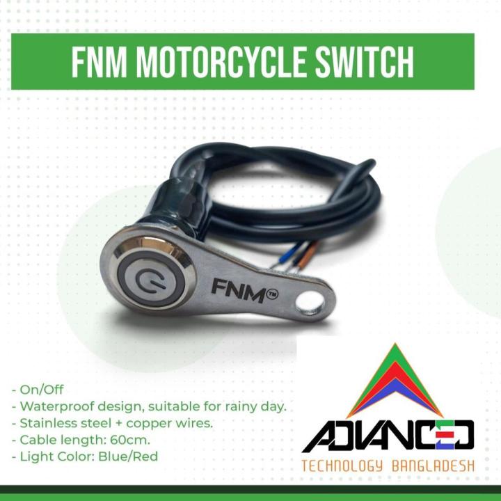 FNM Switch On-OFF Switch (1 piece) for Bike. Authorize Seller. | Daraz ...