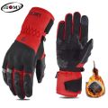 SUOMY Winter Motorcycle Racing Gloves Warm Windproof Motorbike Motorcyclist Gloves Reflective Touch Screen Function Moto Glove.