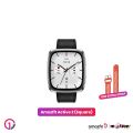 Amazfit Active 2(Square) 1.32inch Smartwatch (Premium) Dual Strap(Leather + Silicone). 