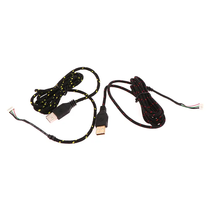 Nylon USB Mouse Cable Line Replacement Wire Orange, White For Steelseries KANA Special Mouse Lines Best Replacement jingu