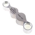 Pocket Jewelry Magnifier 10X 20X Magnifying Glass Lens Double Lens Folding Loupe. 