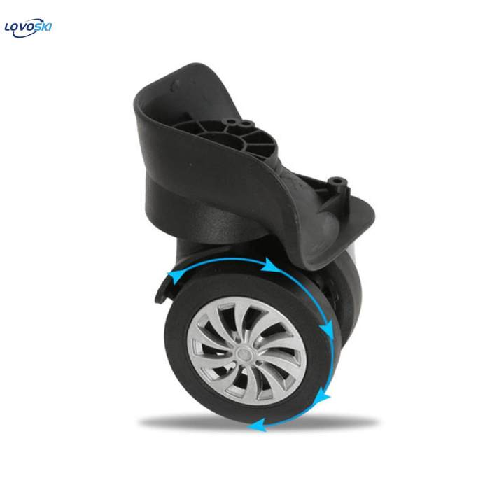 2 Pieces Luggage Wheels Replacement Flexible Convenient Installation Universal Wheel