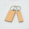 20 PCS Rectangle Blank Wooden Key Chain Wood Blanks (Width:1.22 Inch) for Keychains. 