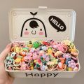 10/20pcs Cute Colorful Cartoon Hair Bands Children Animal Flower Elastic Hair Ties Ponytail Holder Scrunchie Hair Accessories.