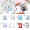 Clear PVC Small Picture Book Mini Photo Album Keychain Photos Key Chain For Christmas Birthday Wedding Banquet Gifts 1pcs/set. 