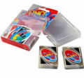 UNO Waterproof Cards Game 108 Cards PVC Transparent Play Cards Kids. 
