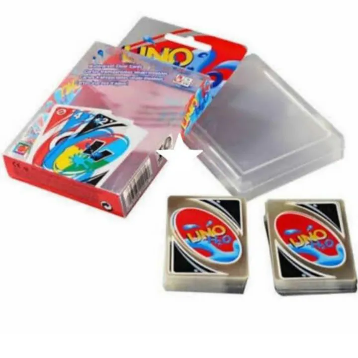 UNO%20Waterproof%20Cards%20Game%20108%20Cards%20PVC%20Transparent%20Play%20Cards%20Kids%20-%20Image%203
