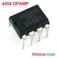 3Pcs-CHINESE 4558 IC 4558D IC Circuit DIP OPAMP JRC4558 JRC4558D Operational Amplifiers 8 Pin Leads.