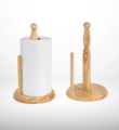 Wooden Paper Towel Holder Natural Wood Countertop Vertical Tissue Holder Rack Kitchen Paper Hanger Rack Countertop Wooden Paper Roll Holder for Kitchen Bedroom Living Room Home Decoration. 