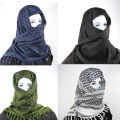 Tactical Arab Keffiyeh Shemagh Scarf Cotton Winter Shawl Neck Warmer Cover Head Wrap Windproof Outdoor Camping Scarf Men Women Moonlight Shines. 