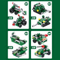 Panlos 573 Pcs Military 12 in 1 City Building Block for Kids 25 Play Style.