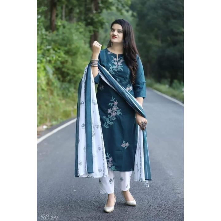 New%20Gorgeous%20Unstitched%20Cotton%20Scren%20Printed%20Salwar%20Kameez%20for%20Women%20-(%203%20Piece%20)%20-%20Image%202