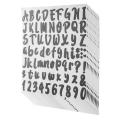10 Sheets Letter Number Stickers for Mailbox, Door (Black, 1 Inch).