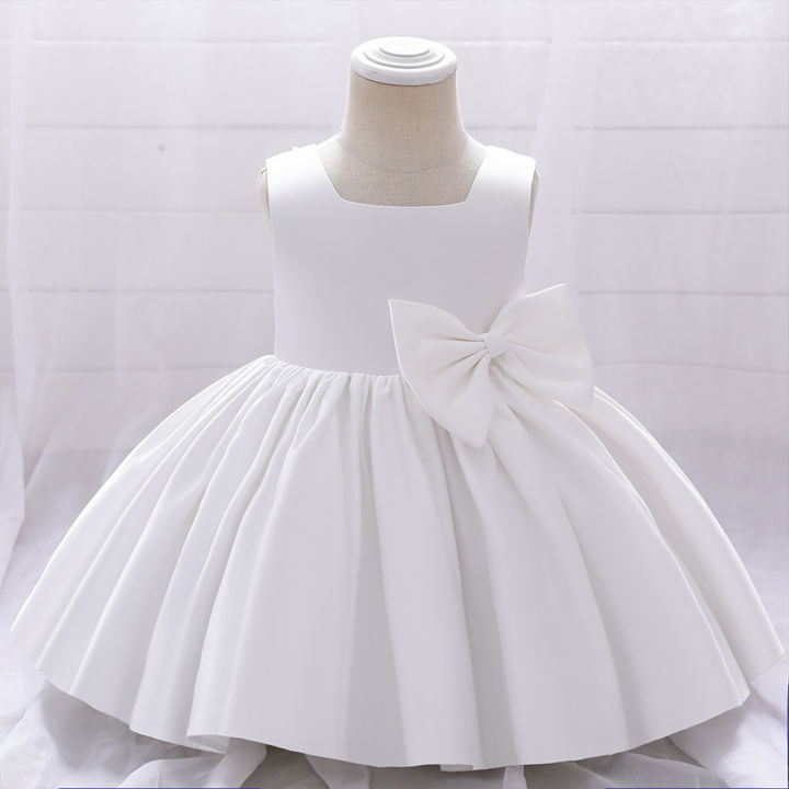 DSstyles%20Flower%20Girl%20Bow%20Tutu%20Dress%20Kids%20Baby%20Girl%20Princess%20Dress%20Bow%20Dresses%20Summer%20Wedding%20Party%20Pageant%20Gown%20-%20Image%202