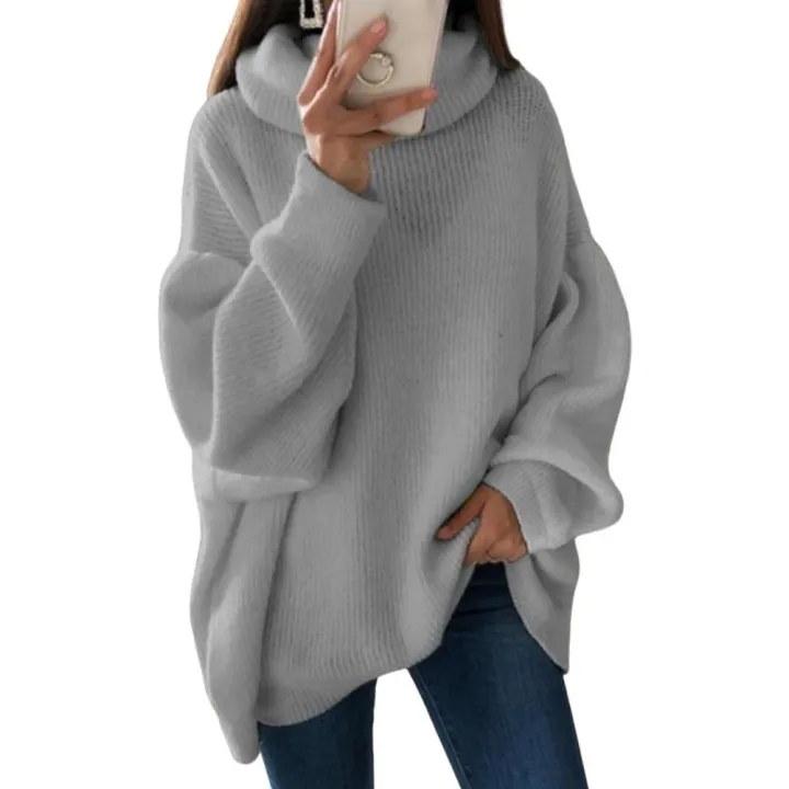 2022%20Women%20Sweater%20Oversized%20Turtleneck%20Pile%20Collar%20Autumn%20Winter%20Long%20Sweater%20Loose%20Pullover%20Stretchy%20Knitwear%20su%C3%A9teres%20%D1%81%D0%B2%D0%B8%D1%82%D0%B5%D1%80%20-%20Image%202