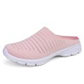 Men New Summer Mesh Casual Shoes Outdoor Breathable Half-pack Slippers Men's Women's Flat Bottom Fashion Couple Walking Shoes. 