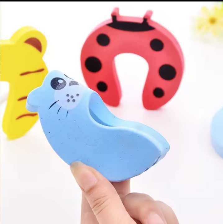 2pcs%20Baby%20Safety%20Door%20Lock,%20Door%20Stopper%20Cartoon%20For%20Baby%20Protector%20Kids%20Finger%20Protector%20-%20Image%202