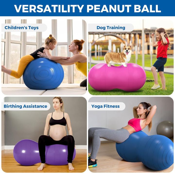 Peanut%20Ball%20for%20Kids%20Therapy,%2090x45cm%20Anti-burst%20Exercise%20Ball%20With%20Pump,%20Gym%20Quality%20Fitness%20for%20Pregnancy%20Birth,%20Physical%20Therapy,%20Child%20Training,%20Women,%20Men%20-%20Image%202