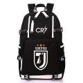 CLuo Schoolbag BackpackCR7Football Star Luminous Personality Peripheral Male and Female Students Ronaldo Backpack Leisure.